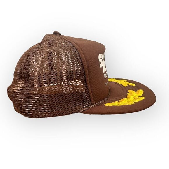 Vintage Smith Automotive Mesh Trucker Hat Brown Snapback Embroidered - Picture 3 of 10